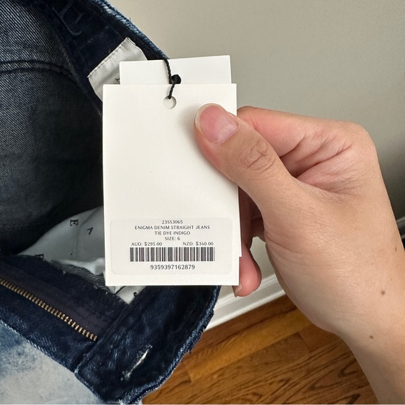 AJE. Enigma Denim Straight Jeans size 2 NWT - Picture 5 of 8